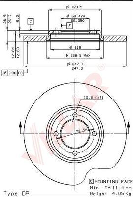 Villar 628.1552 - Discofreno autozon.pro