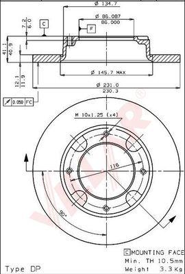 Villar 628.1557 - Discofreno autozon.pro