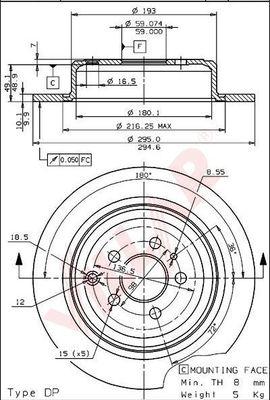 Villar 628.1563 - Discofreno autozon.pro