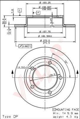 Villar 628.1510 - Discofreno autozon.pro