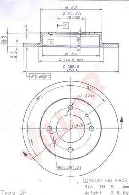 Villar 628.1521 - Discofreno autozon.pro