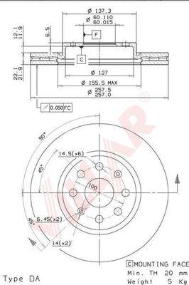 Villar 628.1575 - Discofreno autozon.pro