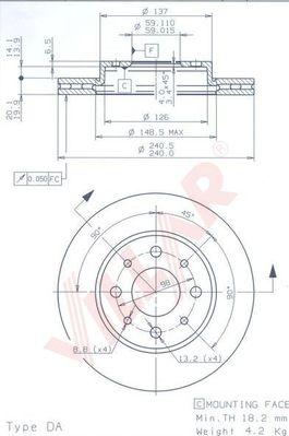 Villar 628.1571 - Discofreno autozon.pro