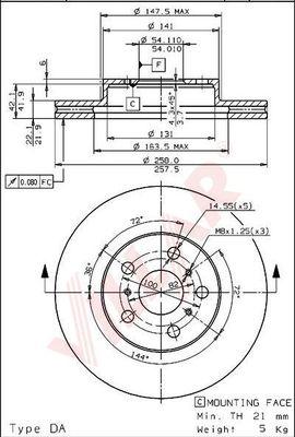 Villar 628.1644 - Discofreno autozon.pro