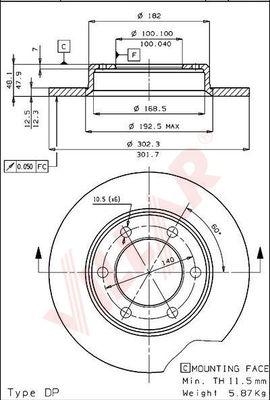 Villar 628.1646 - Discofreno autozon.pro