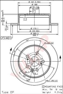 Villar 628.1642 - Discofreno autozon.pro