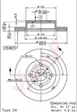 Villar 628.1655 - Discofreno autozon.pro