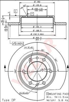 Villar 628.1661 - Discofreno autozon.pro