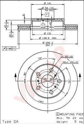 Villar 628.1638 - Discofreno autozon.pro