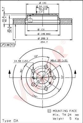 Villar 628.1679 - Discofreno autozon.pro