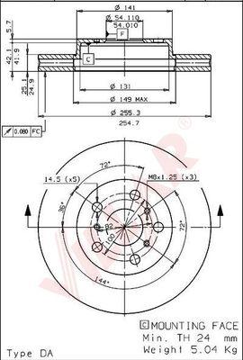 Villar 628.1674 - Discofreno autozon.pro