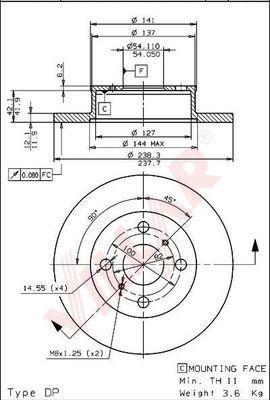 Villar 628.1677 - Discofreno autozon.pro