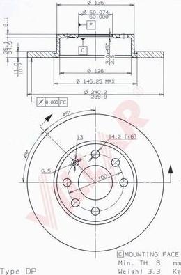 Villar 628.1044 - Discofreno autozon.pro