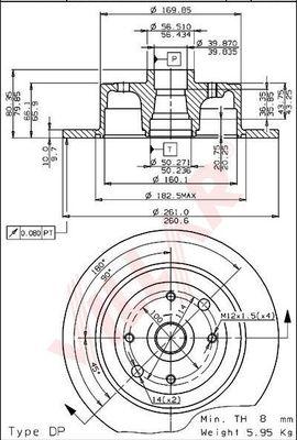 Villar 628.1041 - Discofreno autozon.pro