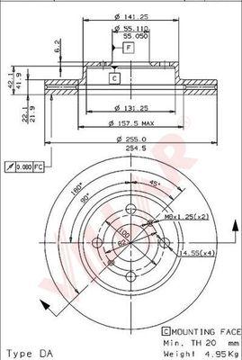 Villar 628.1056 - Discofreno autozon.pro