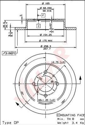 Villar 628.1060 - Discofreno autozon.pro