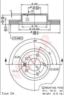 Villar 628.1062 - Discofreno autozon.pro