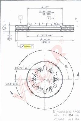 Villar 628.1019 - Discofreno autozon.pro