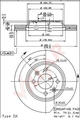 Villar 628.1085 - Discofreno autozon.pro