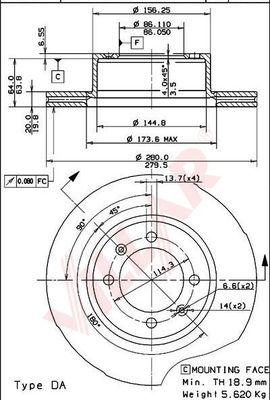 Villar 628.1082 - Discofreno autozon.pro