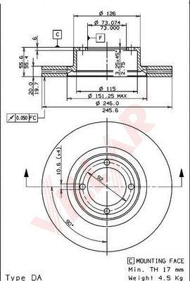 Villar 628.1034 - Discofreno autozon.pro