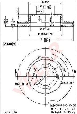 Villar 628.1023 - Discofreno autozon.pro