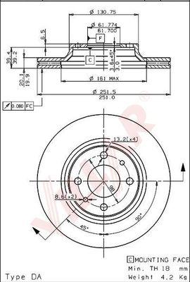 Villar 628.1079 - Discofreno autozon.pro