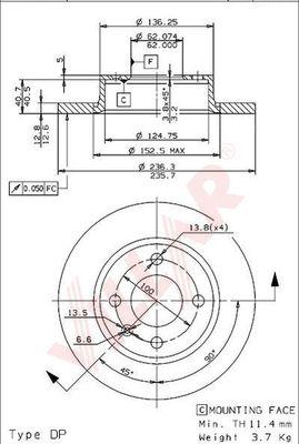 Villar 628.1077 - Discofreno autozon.pro