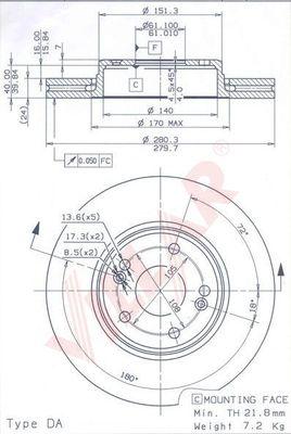 Villar 628.1153 - Discofreno autozon.pro