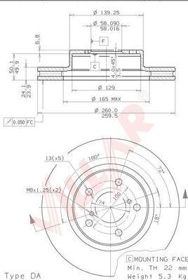 Villar 628.1109 - Discofreno autozon.pro