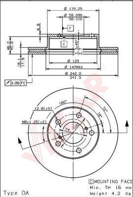 Villar 628.1108 - Discofreno autozon.pro