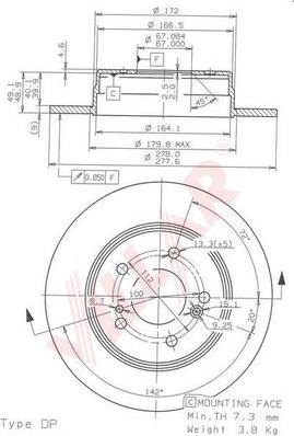 Villar 628.1186 - Discofreno autozon.pro