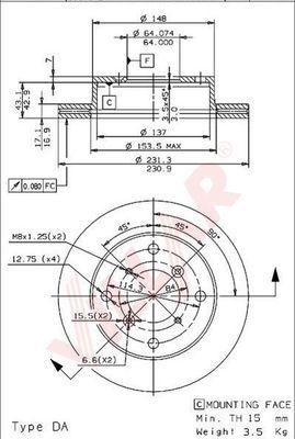 Villar 628.1126 - Discofreno autozon.pro