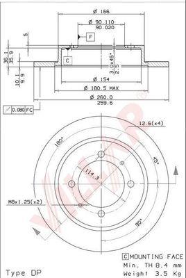 Villar 628.1179 - Discofreno autozon.pro