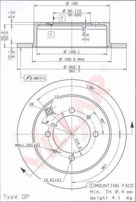 Villar 628.1174 - Discofreno autozon.pro