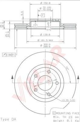 Villar 628.1851 - Discofreno autozon.pro