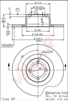 Villar 628.1852 - Discofreno autozon.pro