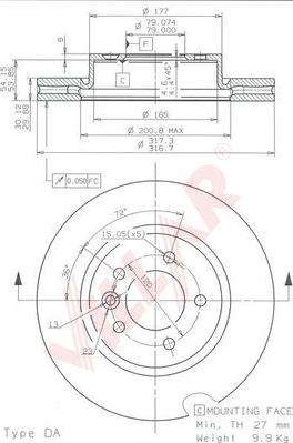 Villar 628.1864 - Discofreno autozon.pro