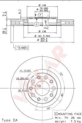 Villar 628.1868 - Discofreno autozon.pro