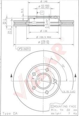 Villar 628.1809 - Discofreno autozon.pro