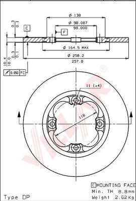 Villar 628.1883 - Discofreno autozon.pro