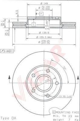 Villar 628.1832 - Discofreno autozon.pro