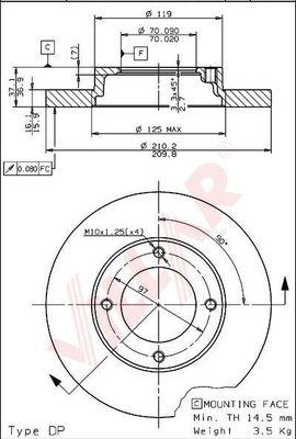 Villar 628.1871 - Discofreno autozon.pro