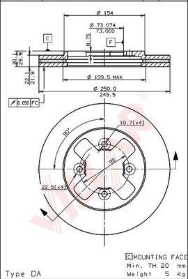 Villar 628.1309 - Discofreno autozon.pro