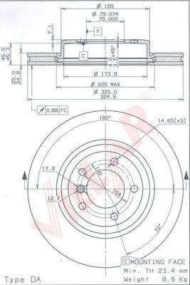 Villar 628.1389 - Discofreno autozon.pro