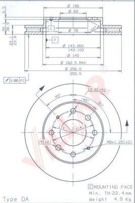 Villar 628.1241 - Discofreno autozon.pro