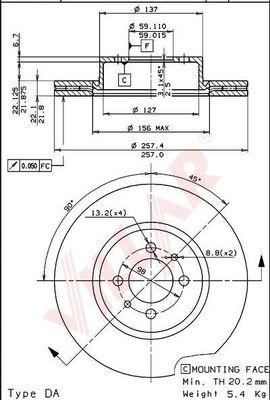 Villar 628.1255 - Discofreno autozon.pro