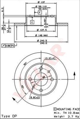 Villar 628.1258 - Discofreno autozon.pro