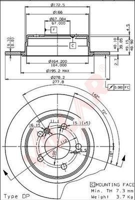 Villar 628.1200 - Discofreno autozon.pro