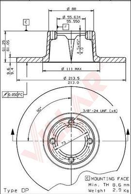 Villar 628.1279 - Discofreno autozon.pro